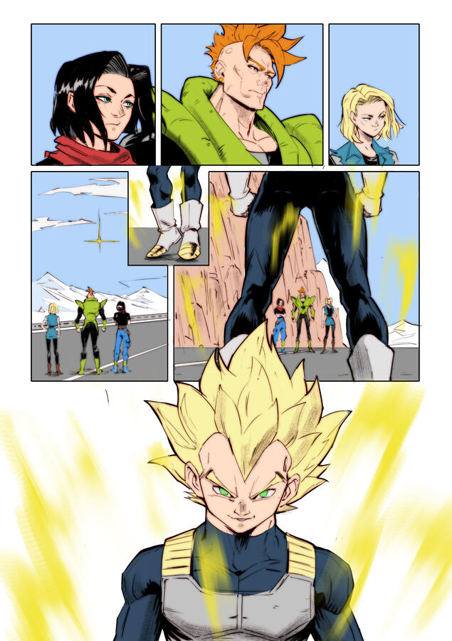 Vegeta vs Androids